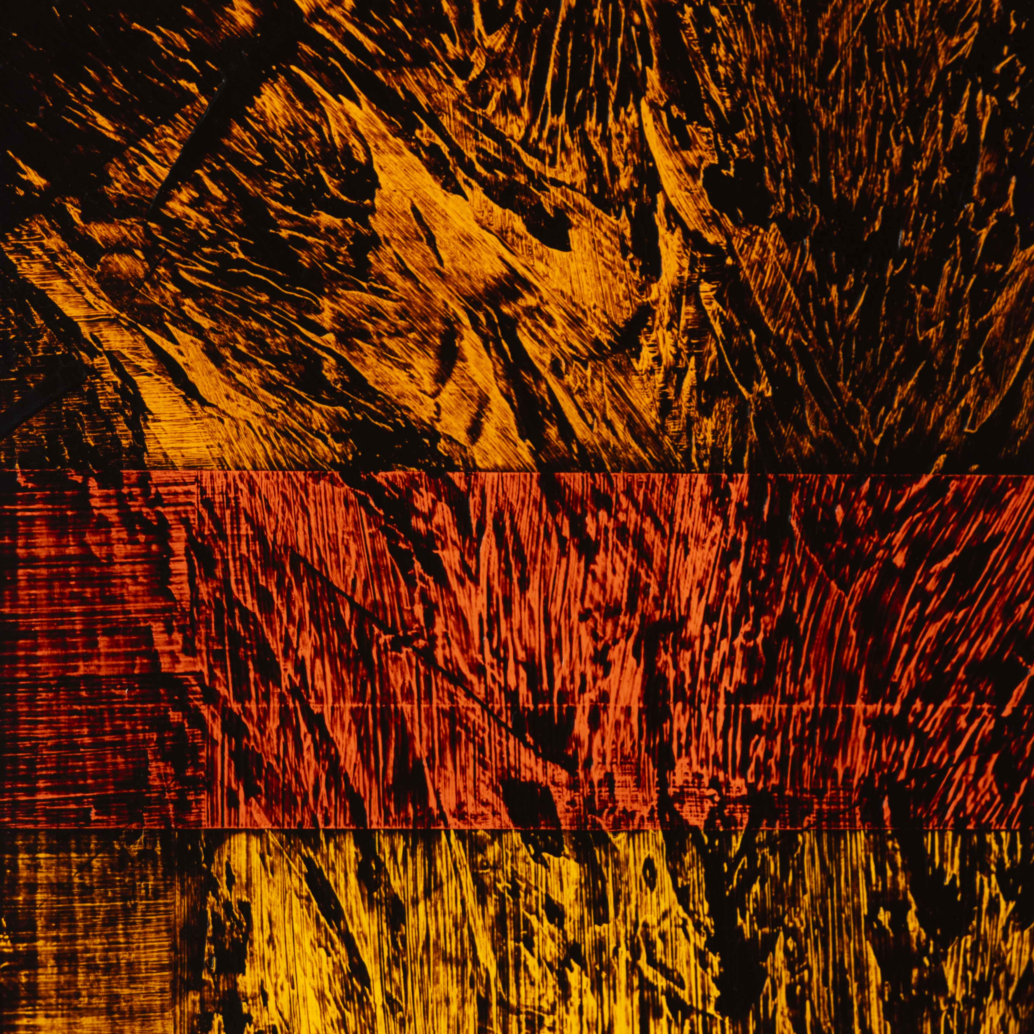 Acrylique, Brou de noix, vernis sur carton bois 20 x 20