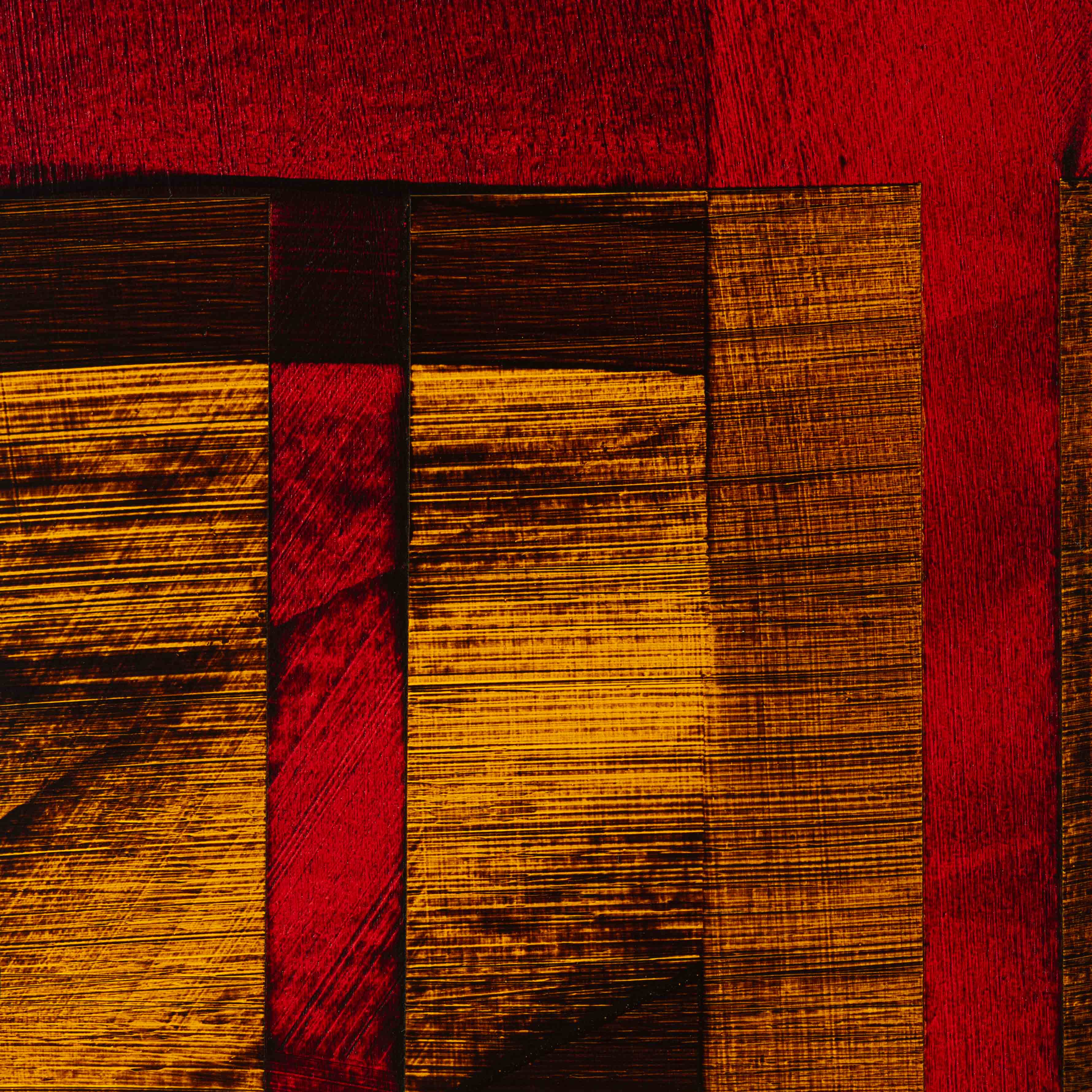 Acrylique, Brou de noix, vernis sur carton bois 20 x 20